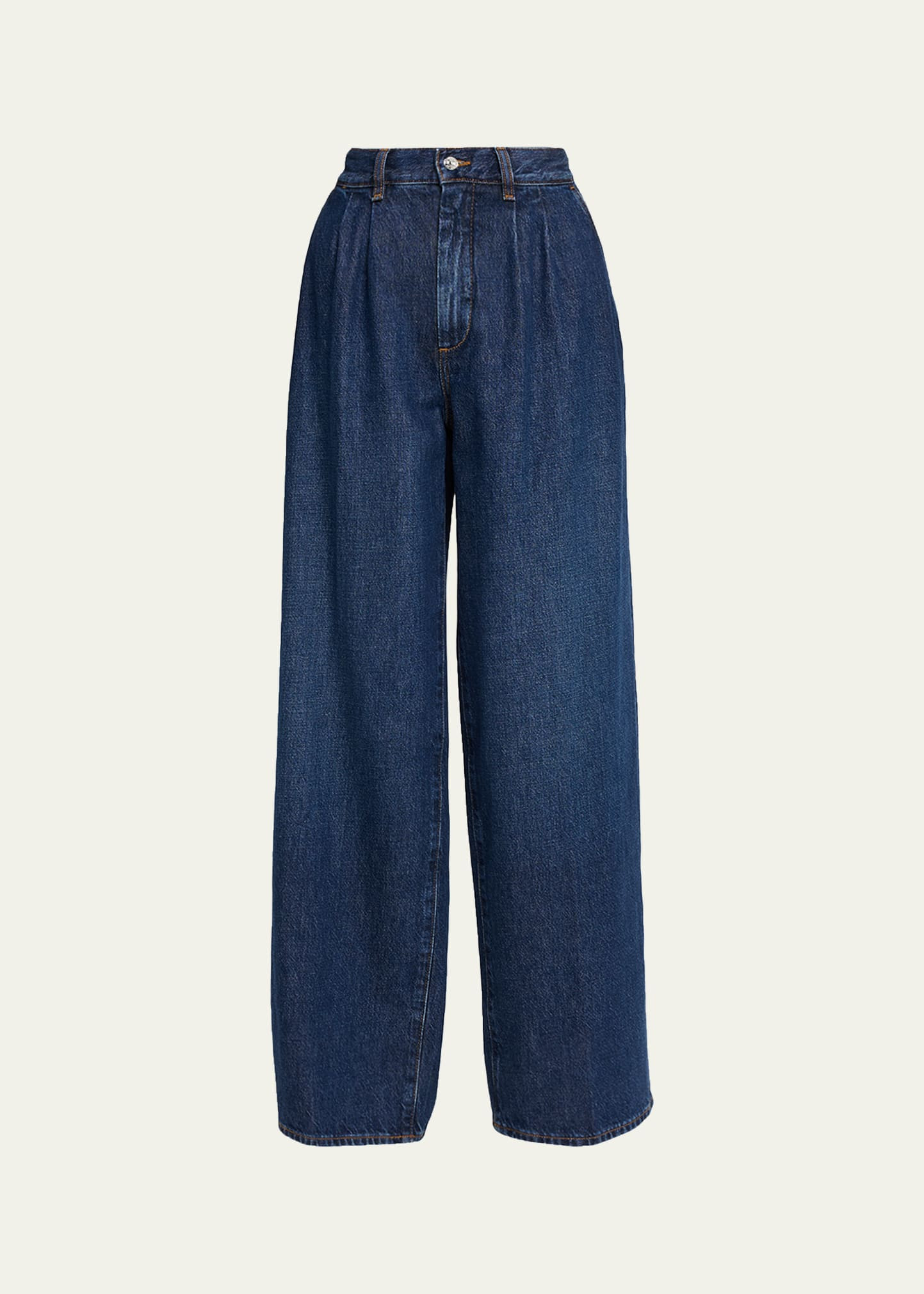 FRAME The Pleated Trouser Jeans | Bergdorf Goodman