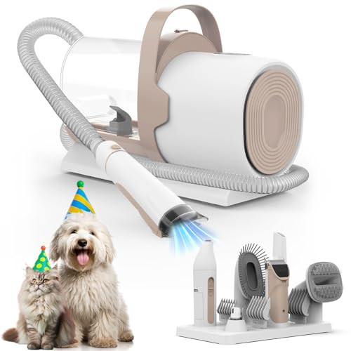 Dog Grooming Vacuum, Pet Grooming Kit, Dog Clipper Nail Trimmer Grinder, 2.5L Dust Cup 7 Grooming Tools 11000Pa Dog Vacuum for Shedding Grooming, Pet Grooming Vacuum for Dogs, Home Cleaning, PG50 Plus | Amazon (US)