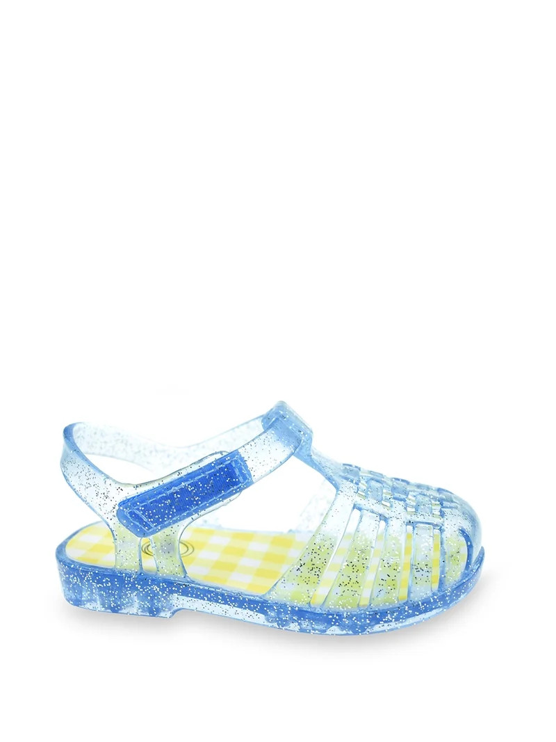 Wonder Nation Baby Girls Glitter Jelly Fisherman Sandal | Walmart (US)