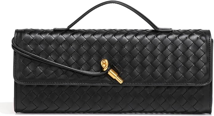 Suede Woven Evening Clutch Purses Women Crossbody Shoulder Hobo Handbag | Amazon (US)