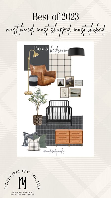 This mood board! Specifically:
Rug, bed, wallpaper 

#LTKhome #LTKkids