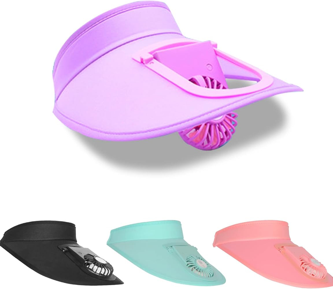 FYANER Sun Visors Hat with Fan for Women - Fan Visor Hat - Three-Speed Adjustment and Large Area ... | Amazon (US)