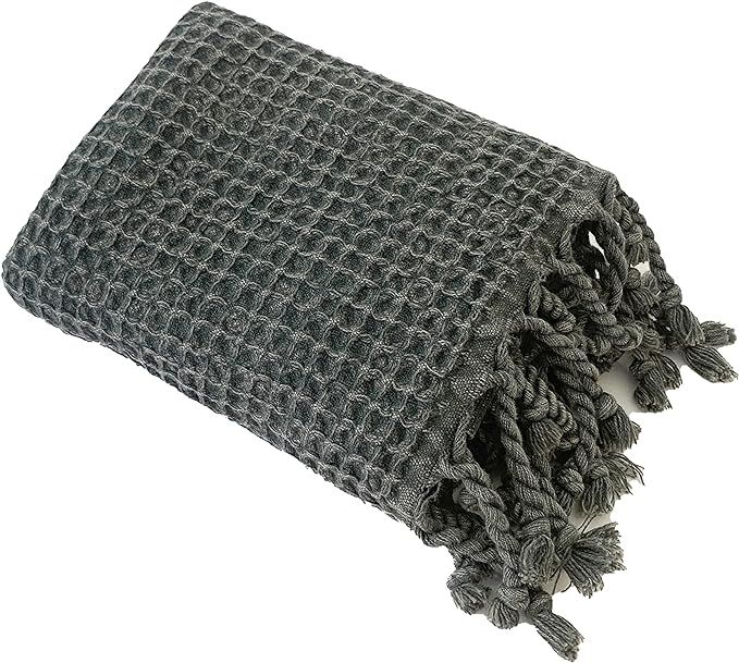 MyAprils Turkish Hand Towels Decorative Kitchen Towels Farmhouse Boho 100% Cotton Waffle Weave Vi... | Amazon (US)