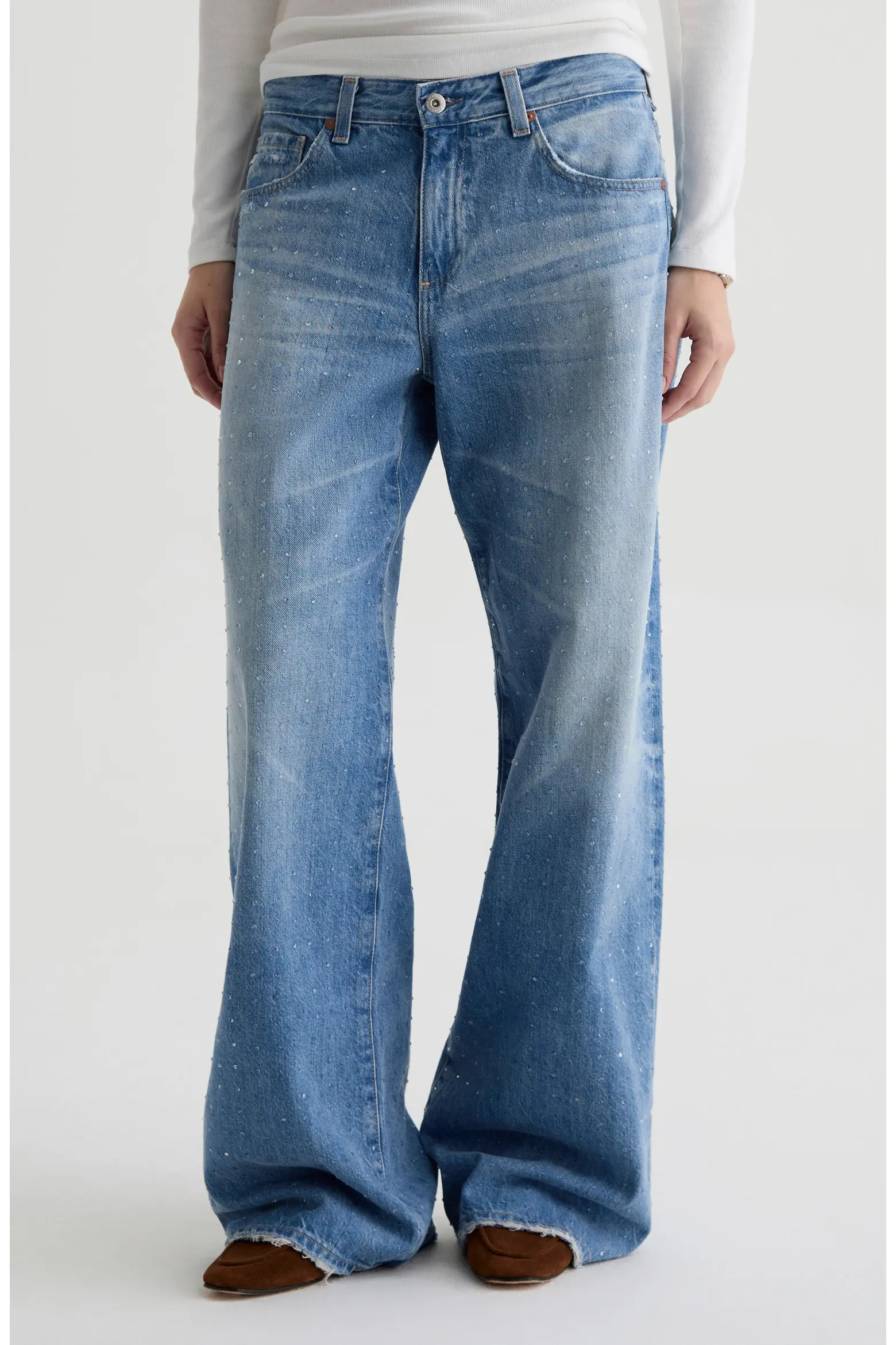 Adria Low Rise Wide Leg Jeans (Women) | Nordstrom | Nordstrom