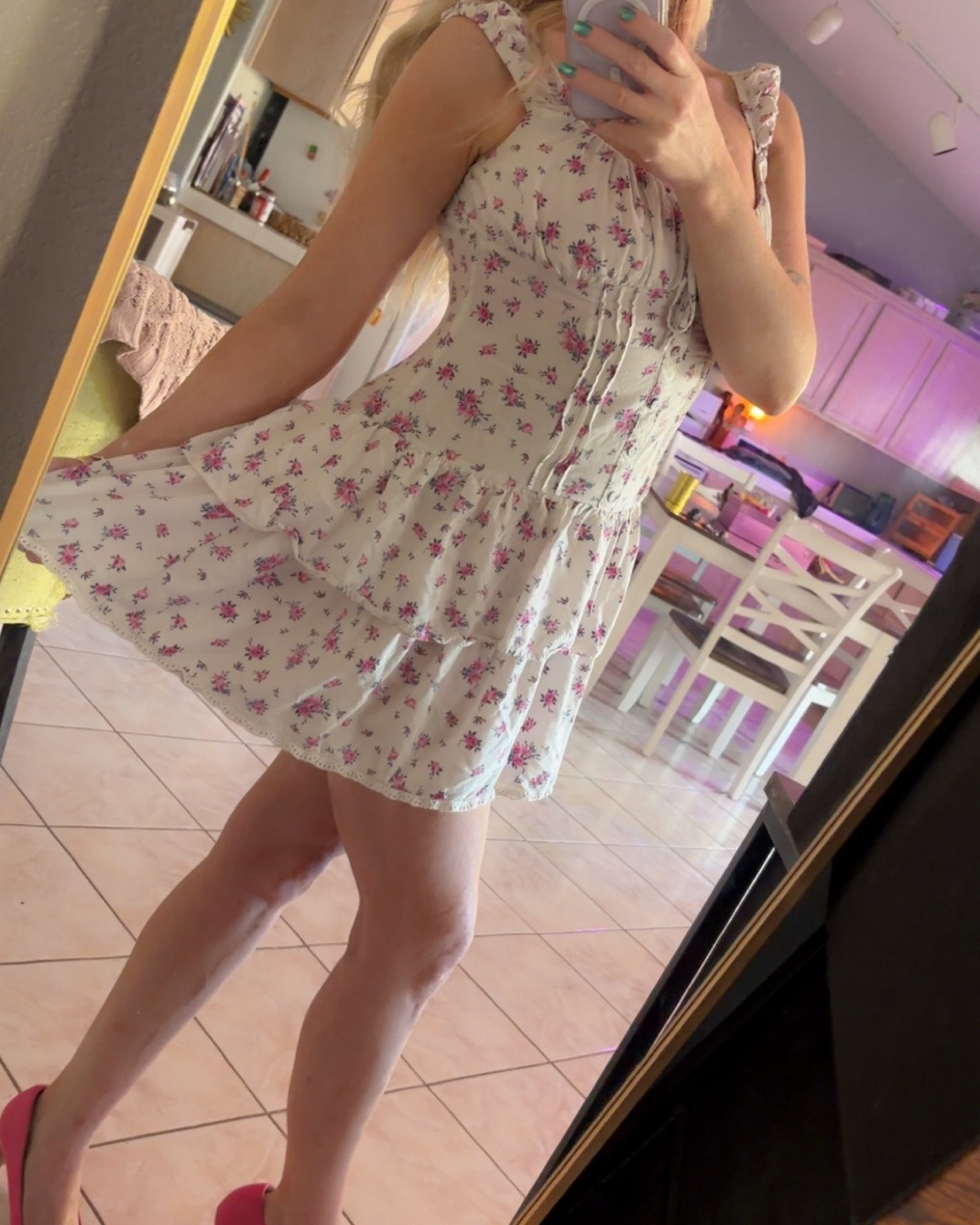 Target wild fable floral summer  sundress 💖for reference I’m 5ft2 121lbs wearing size small 💖

#LTKootd #LTKgrwm #LTKPetite