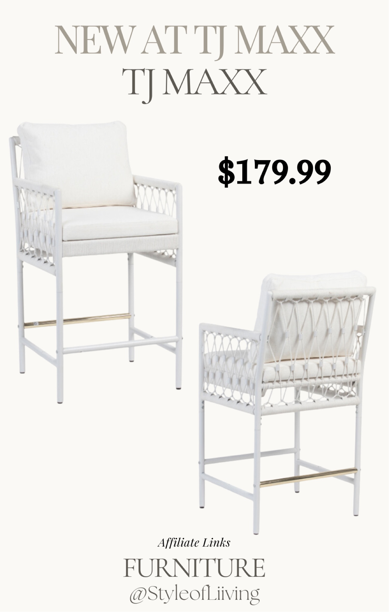 TJ Maxx counter stools. Less than $200. White woven kitchen chairs.

#LTKSaleAlert #LTKStyleTip #LTKHome