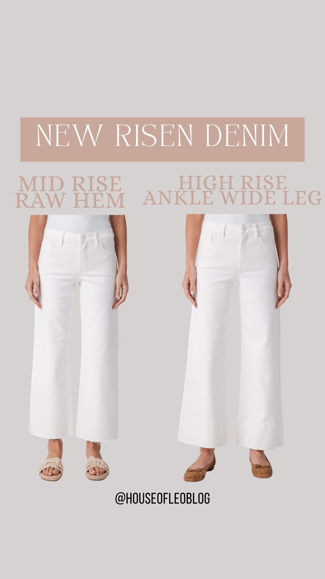 White jeans. White denim.