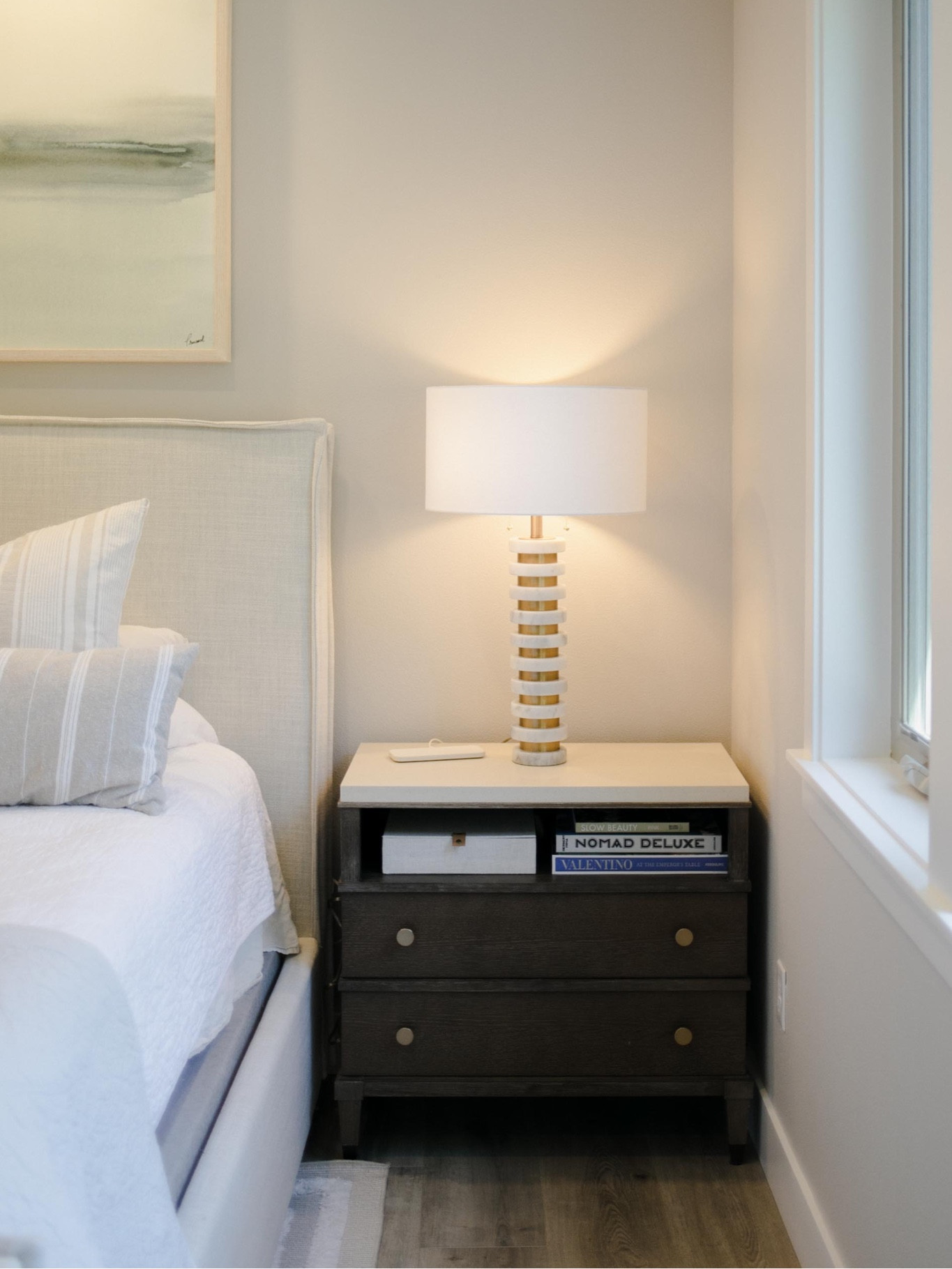 Nightstands in our master bedroom 

#LTKfamily #LTKhome #LTKstyletip