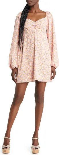 Moment Floral Long Sleeve Swing Dress | Nordstrom