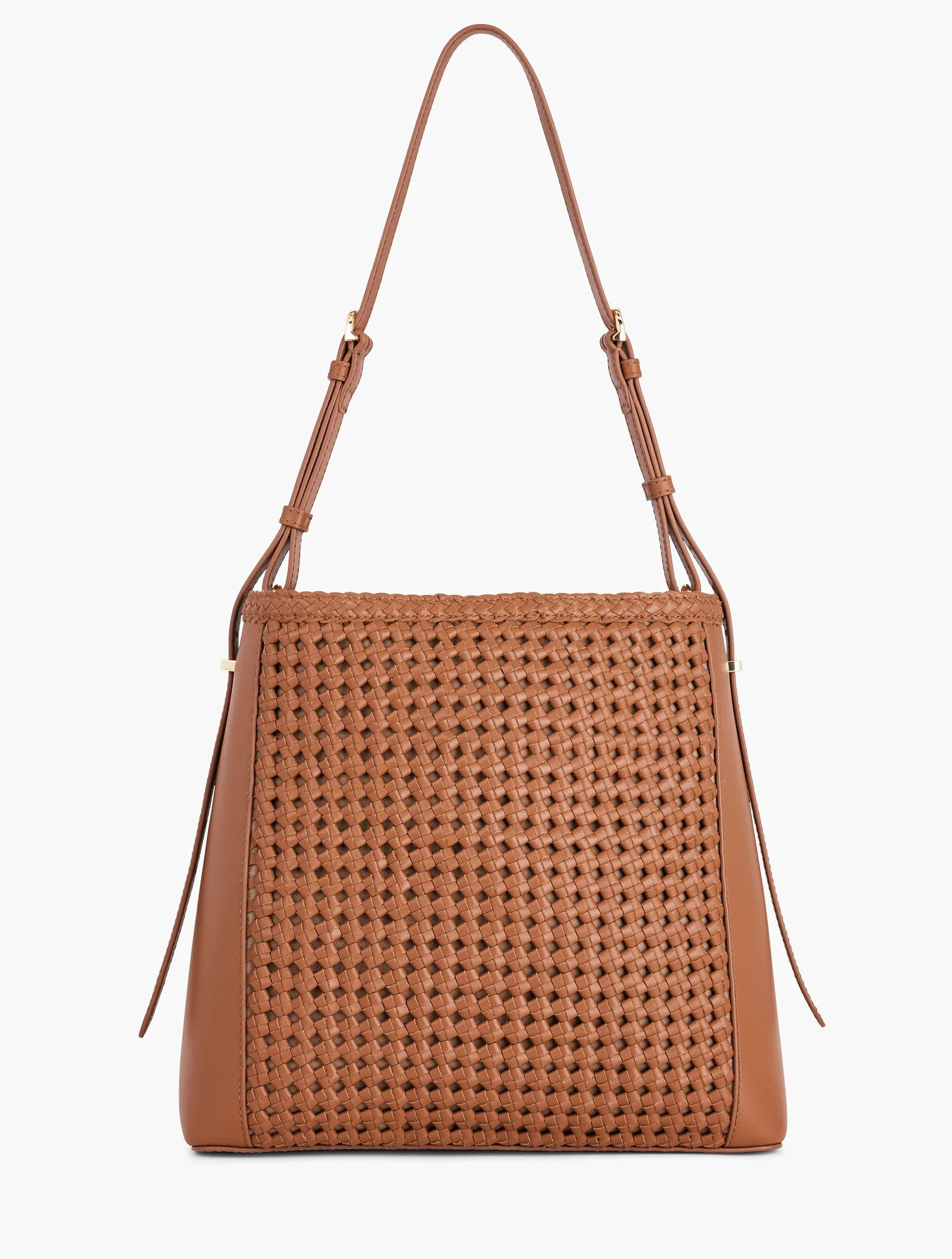 Woven Leather Hobo Bag | Talbots