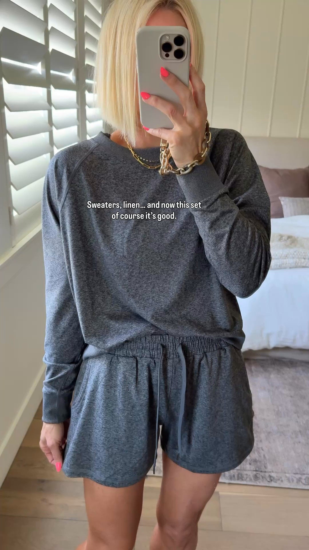 Love their sweaters, swear by their linen… this just makes sense too! 
Incredibly soft, sweat wicking — polished loungewear by @Quince that you won’t find anywhere else at this price point. 
Fits tts, wearing a medium in both

#LTKmomlife #LTKOver40 #LTKMothersDay
