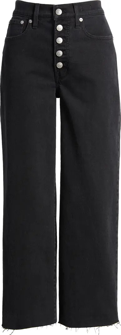 Madewell The Perfect Vintage Raw Hem Corset High Waist Straight Leg Jeans | Nordstrom | Nordstrom