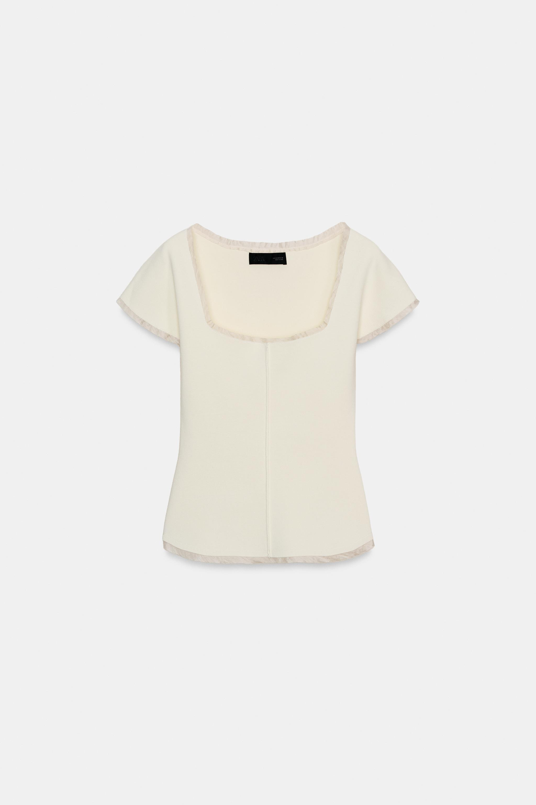 CORSETRY-INSPIRED KNIT TOP | Zara UK