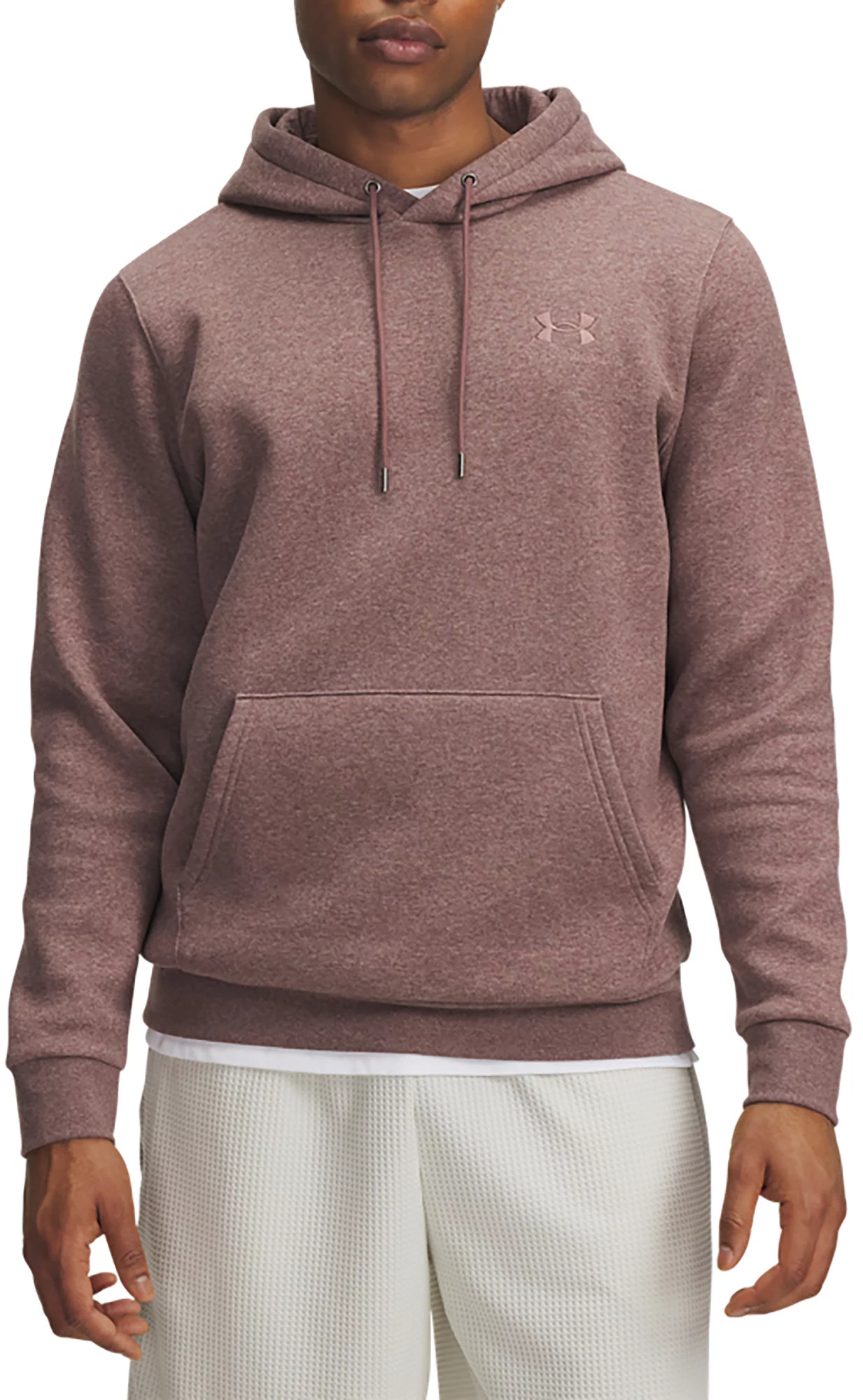 Under Armour Men's Icon Fleece Hoodie, 3XL, Maroon Mist Lt Hr/Marn Mt | Going Going Gone