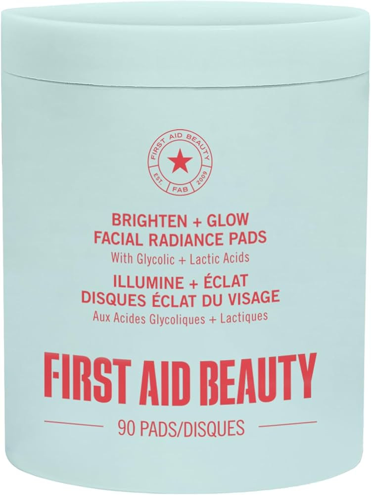 First Aid Beauty - Facial Radiance Pads with Glycolic & Lactic Acids, Daily Exfoliating Pads with... | Amazon (US)