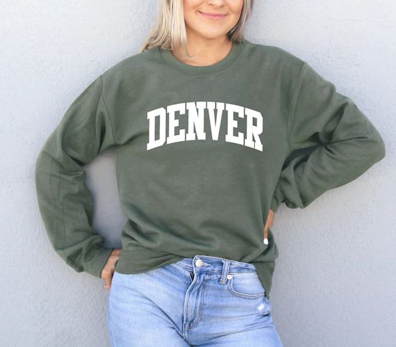 Denver Sweatshirt - Colorado Sweatshirt - University of Denver - Denver Shirt - Colorado Shirt - ... | Etsy (US)