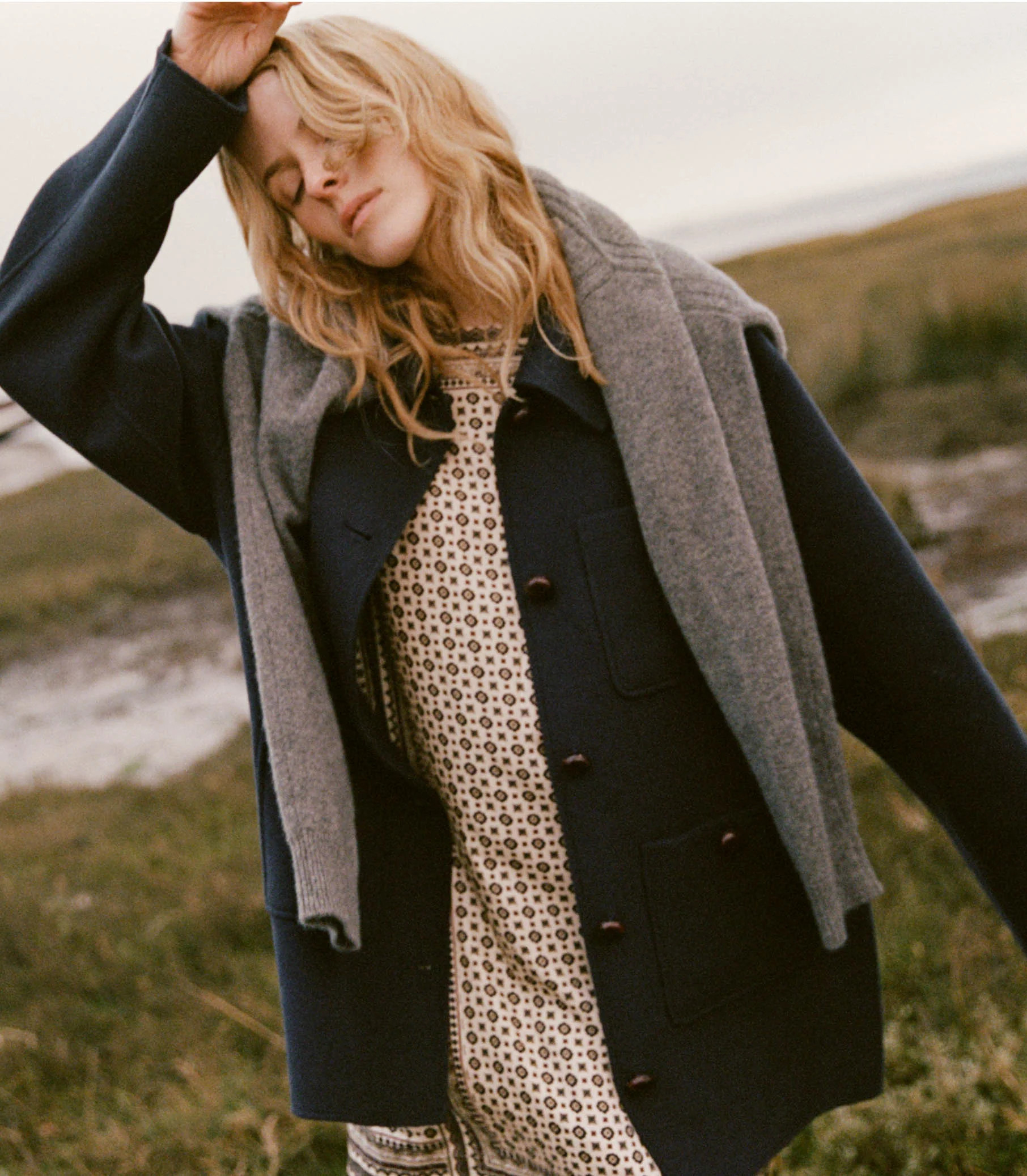 Malia Dress - Cream Montmartre Foulard | DÔEN | DOEN