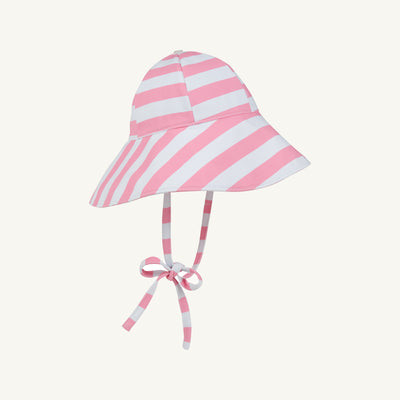Cissy Sunhat - Caicos Cabana Stripe (Hamptons Hot Pink) | The Beaufort Bonnet Company