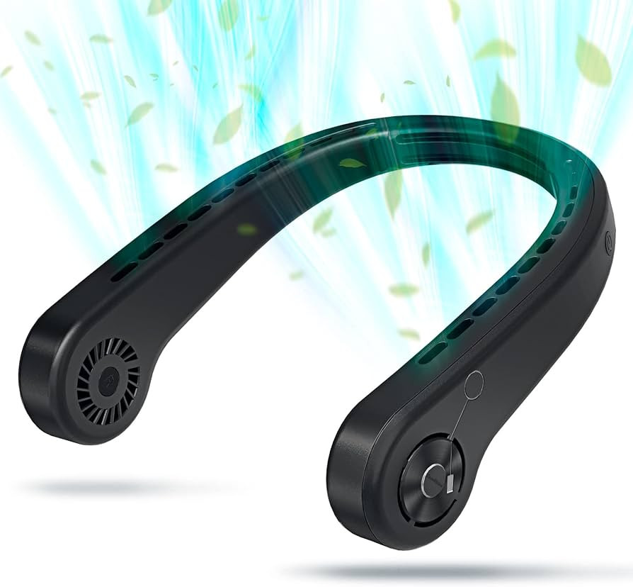 Portable Neck Fan, bladeless neck fan,for Indoor Outdoor Travelling,USB Rechargeable Personal Fan... | Amazon (US)