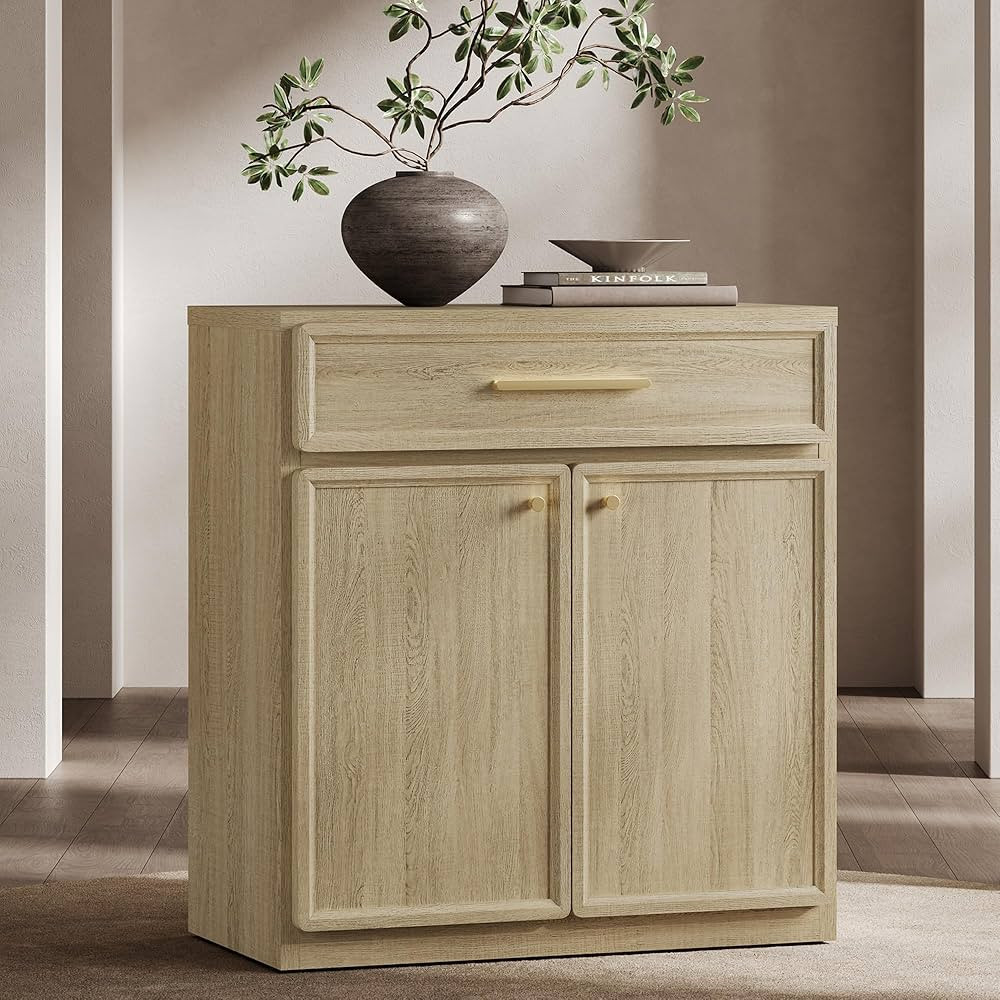 SICOTAS Storage Buffet Cabinet with Drawer, Large Sideboard Cabinet with Drawer, Modern Kitchen B... | Amazon (US)