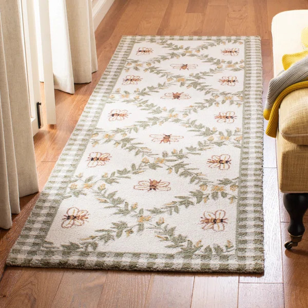 Elara Floral Handmade Wool Area Rug | Wayfair North America