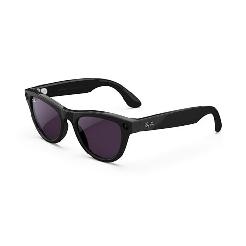 Meta Blank Cat Eye Sunglasses, Shiny Black, Clear to Amethyst Transitions, 52-20 | Amazon (US)