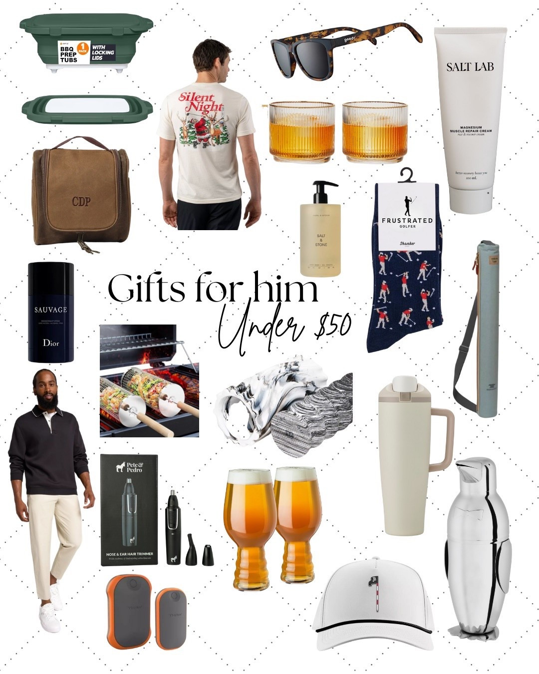 Christmas Gift Guide for Him Under $50 ✨ 

#giftguide #christmasgiftguide #giftguideforhim #giftguideunder50 #guftsunder50