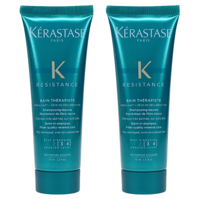 Kerastase Resistance Bain Therapiste Shampoo 2.5 oz 2 Pack | Target