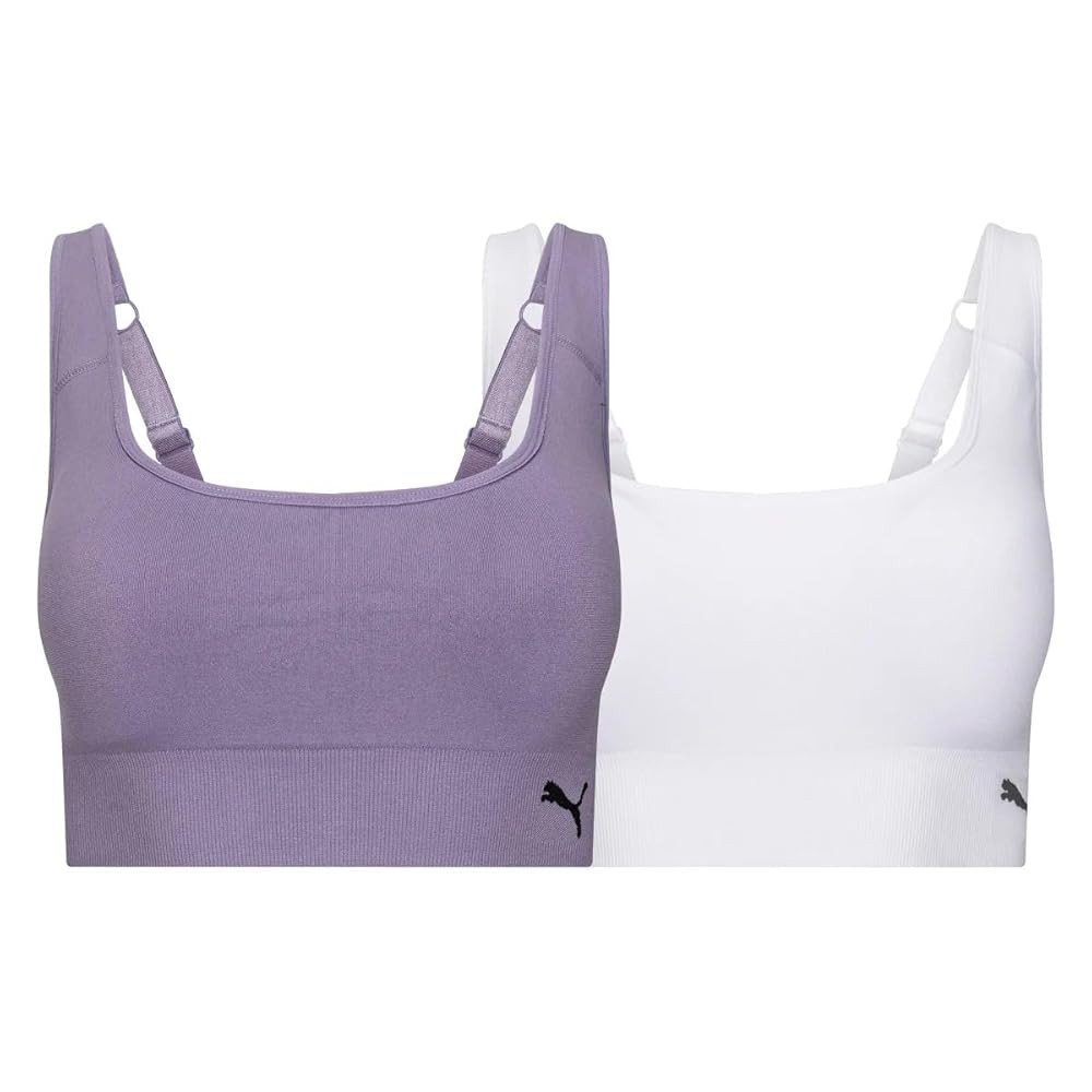 PUMA Seamless Bras for Women & Sports Bra Pack with Stylish Color Options & Moisture-Wicking Fabr... | Amazon (US)