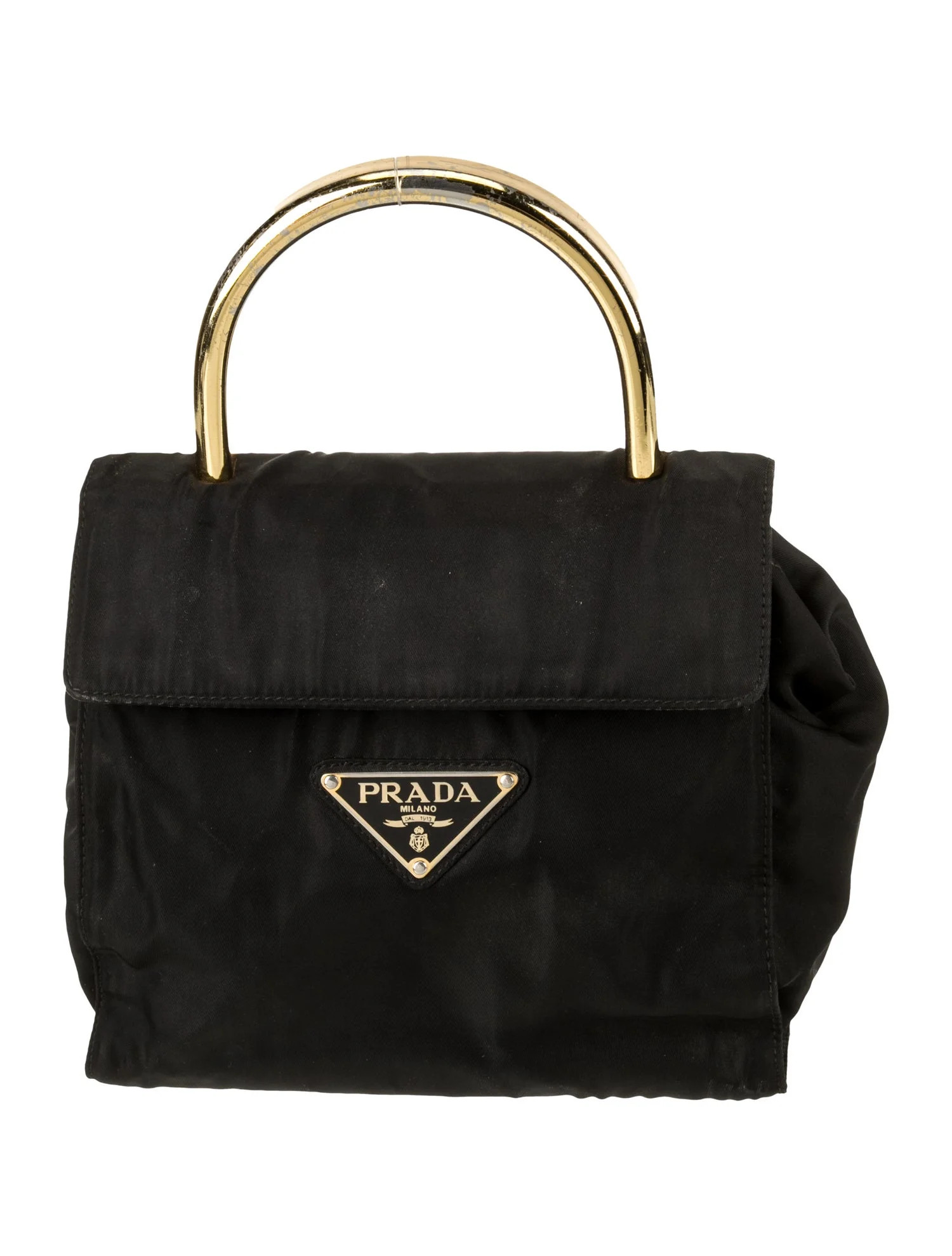 Tessuto Nylon Top Handle Bag Vintage | The RealReal