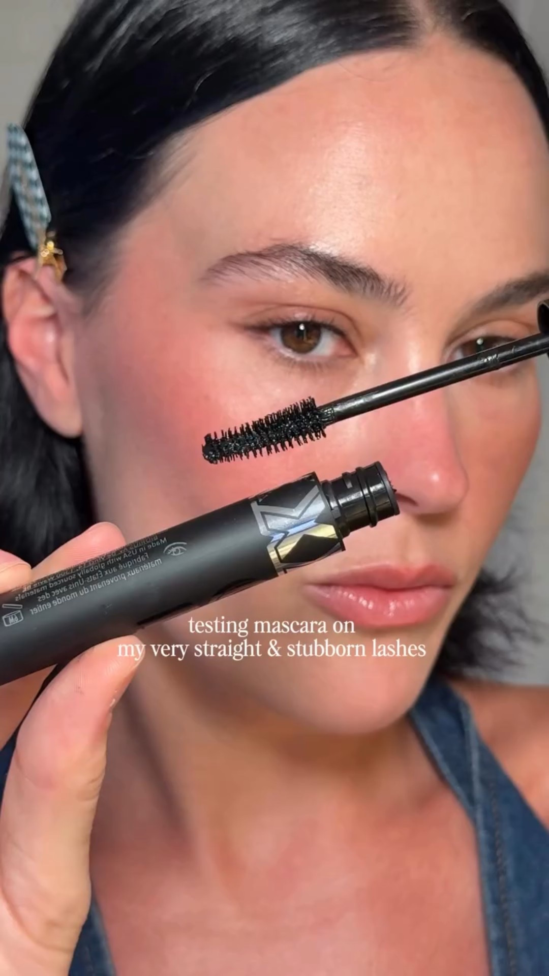 Thoughts?? I swear my lashes lose curl before I even finish one eye, but I’m on the last week of my lash lift and I really want to give them a break. 

Product: buxom Lash Extension Lift Masaca 

#makeup #producttest #buxom #straightlashes #mascara