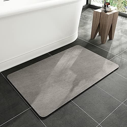 MontVoo-Bath Mat Rug-Rubber Non Slip Quick Dry Super Absorbent Thin Bathroom Rugs Fit Under Door-... | Amazon (US)