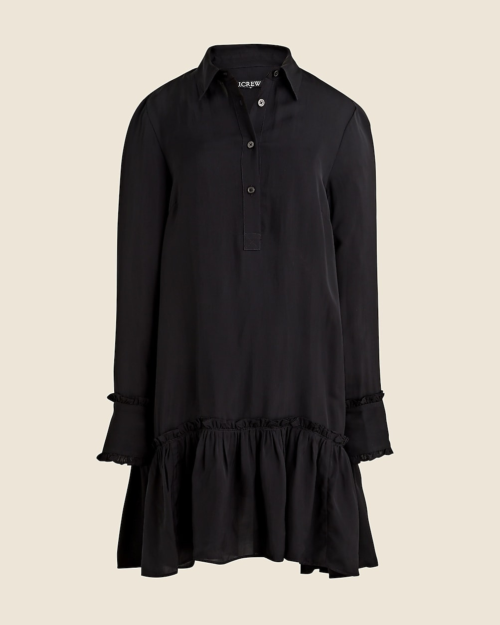 Amelia popover shirtdress in drapey viscose twill | J. Crew US