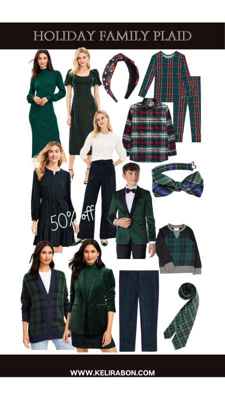 Holiday family plaid outfits 

woman’s outfits 50% off

#LTKCyberWeek #LTKfindsunder50 #LTKsalealert