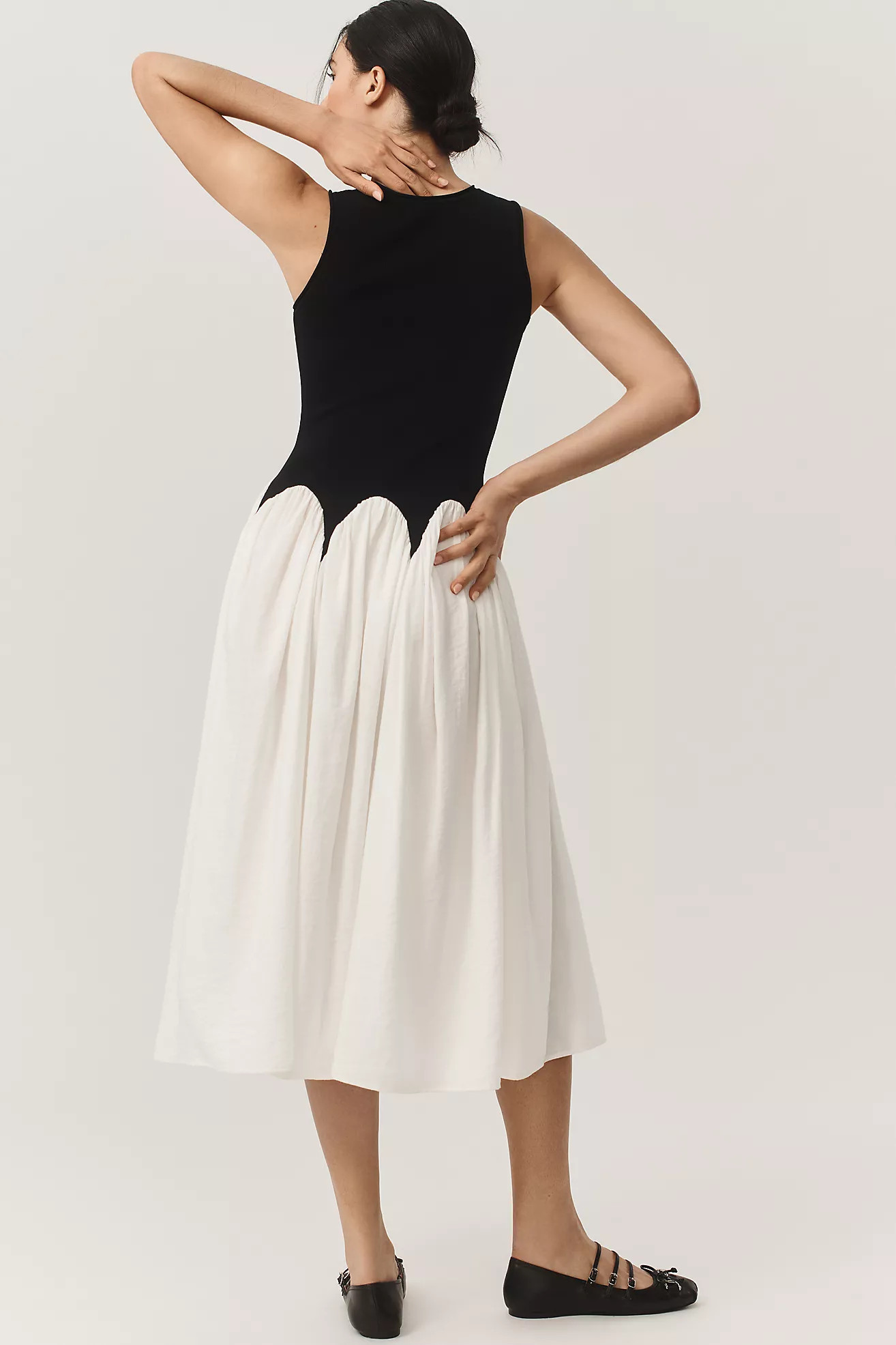 Siempre Michelle Sleeveless Colorblock Midi Dress | Anthropologie (US)