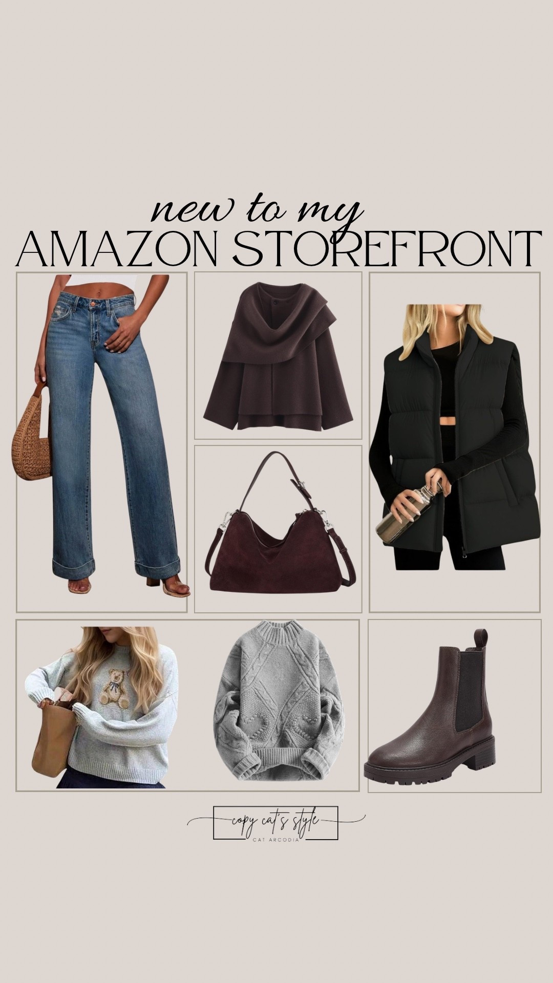 Amazon fashion finds new to my storefront. Amazon jeans, coats, capes, sweaters, boots, and bags. 

#LTKFindsUnder50 #LTKOver40 #LTKMidsize