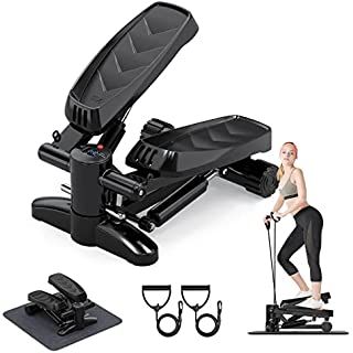 Sunny Health & Fitness Mini Stepper Stair Stepper Exercise Equipment with Resistance Bands | Amazon (US)