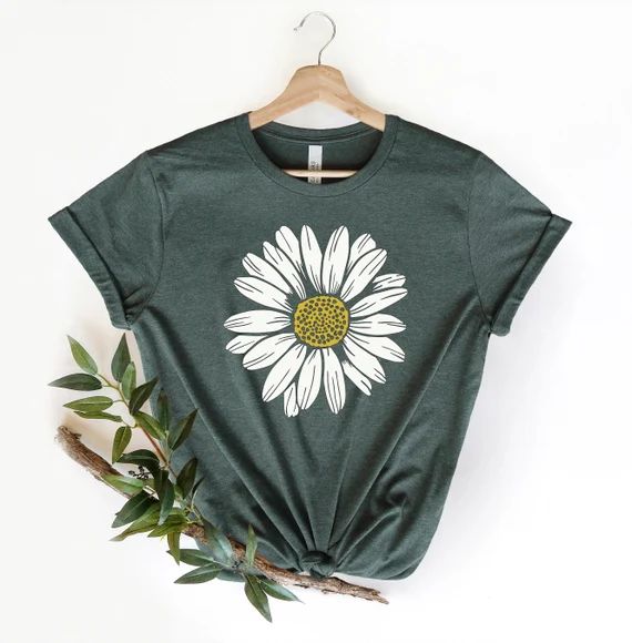 Daisy Shirt Wildflower Shirt Boho Shirt Floral T-shirt | Etsy | Etsy (US)
