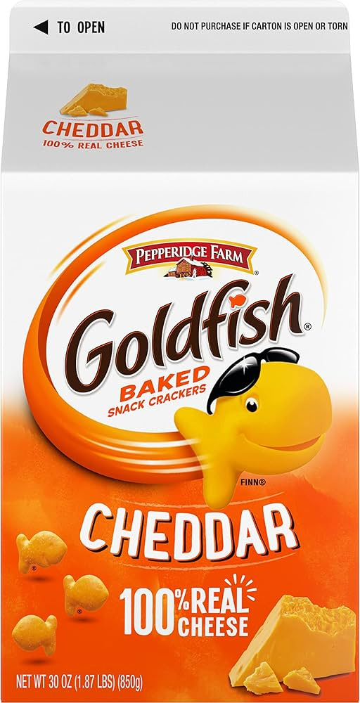 Goldfish Cheddar Crackers, Snack Crackers, 30 oz carton, 2 CT box | Amazon (US)