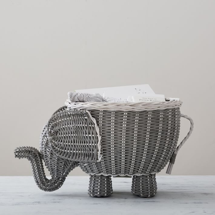 Elephant Shaped Basket | West Elm (US)