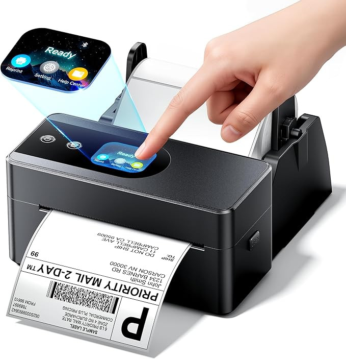 Phomemo Thermal Label Printer Upgraded with Touchable Screen, Shipping Label Printer for Small Bu... | Amazon (US)