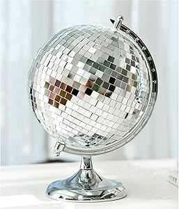 Stainless Steel Disco Ball Style Globe - 12 Inch Mirror Ball for Parties, Events, and DJ Booths | Amazon (US)