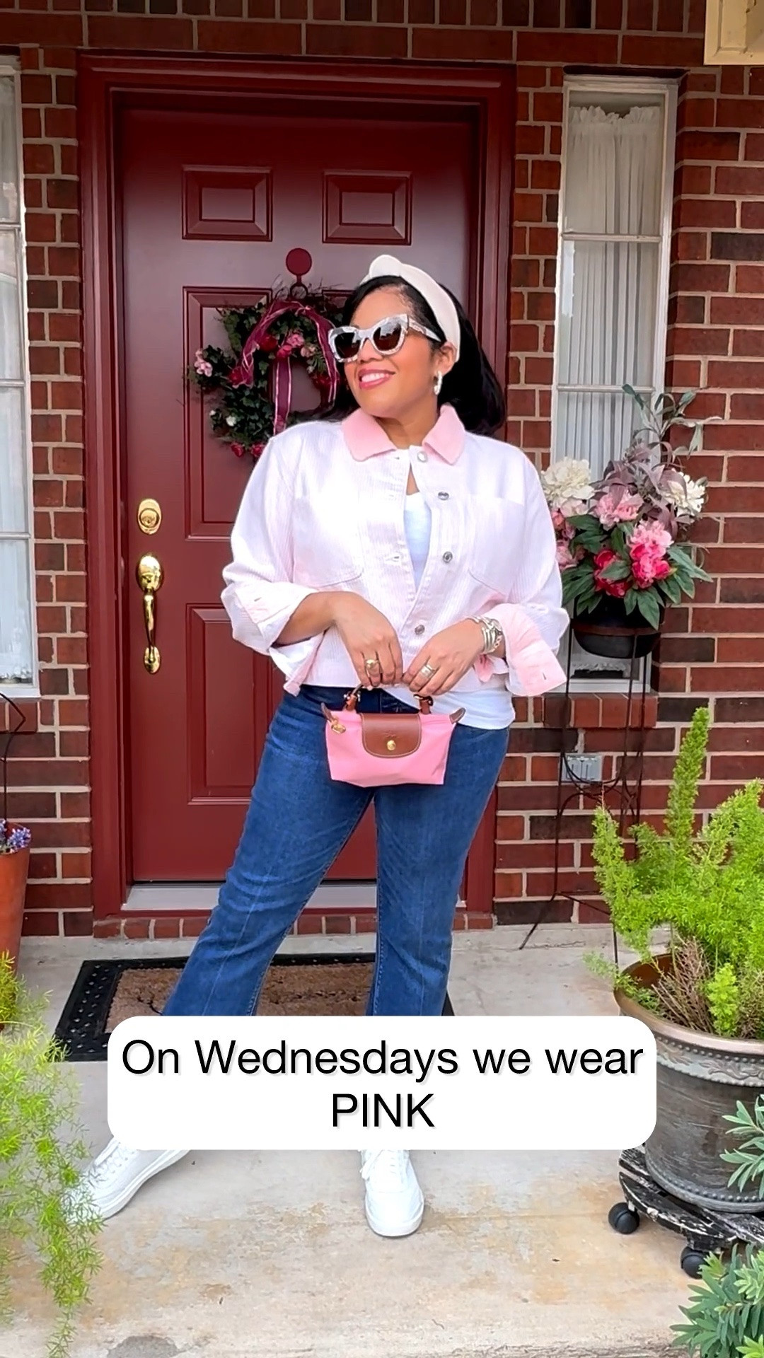 On Wednesdays we are STILL wearing PINK! I need to be cute while delivering political commentary and this cute jacket and dress are perfect!

#LTKdayinmylife #LTKootd #LTKgrwm