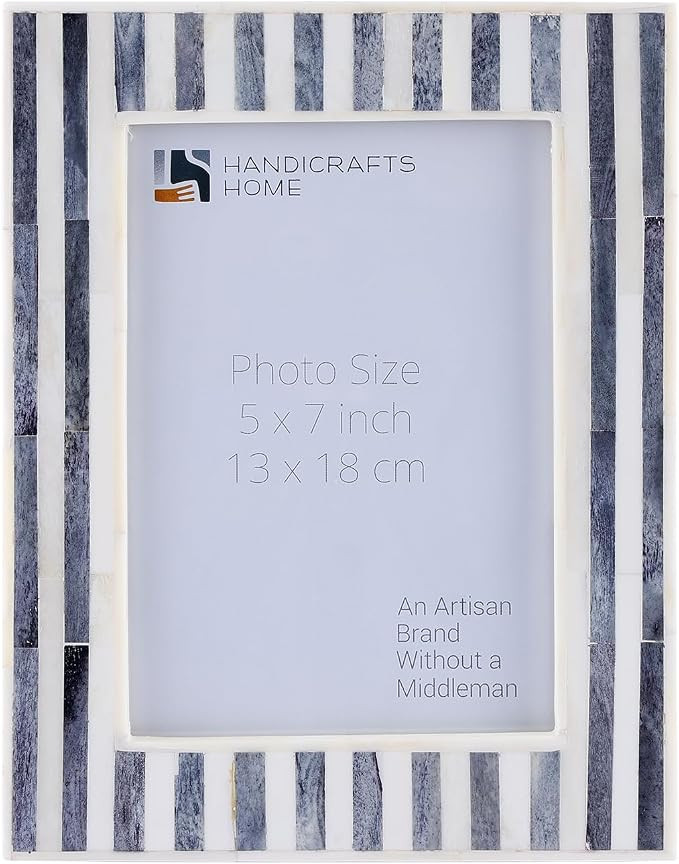Handicrafts Home Handmade Neutral Bone Inlay Grey & White Picture Frame,6x4 | Amazon (US)