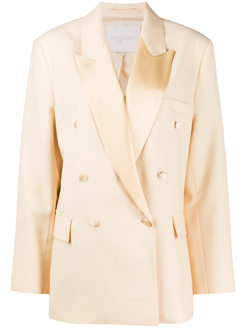 double-breasted peaked lapel blazer | Farfetch (UK)
