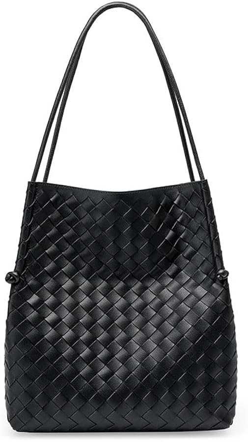BREEZY SUNSET Woven Handbag,leather handbags for women,Fashionable women's Shoulder Handbags（bl... | Amazon (US)