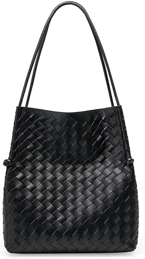 BREEZY SUNSET Woven Handbag,leather handbags for women,Fashionable women's Shoulder Handbags（bl... | Amazon (US)