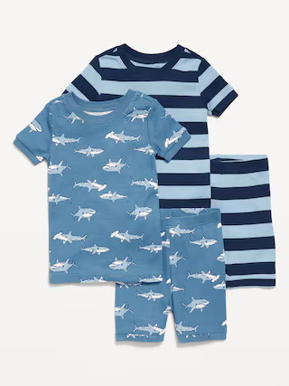 Snug-Fit Graphic Pajama 4-Piece Set for Toddler & Baby | Old Navy (US)