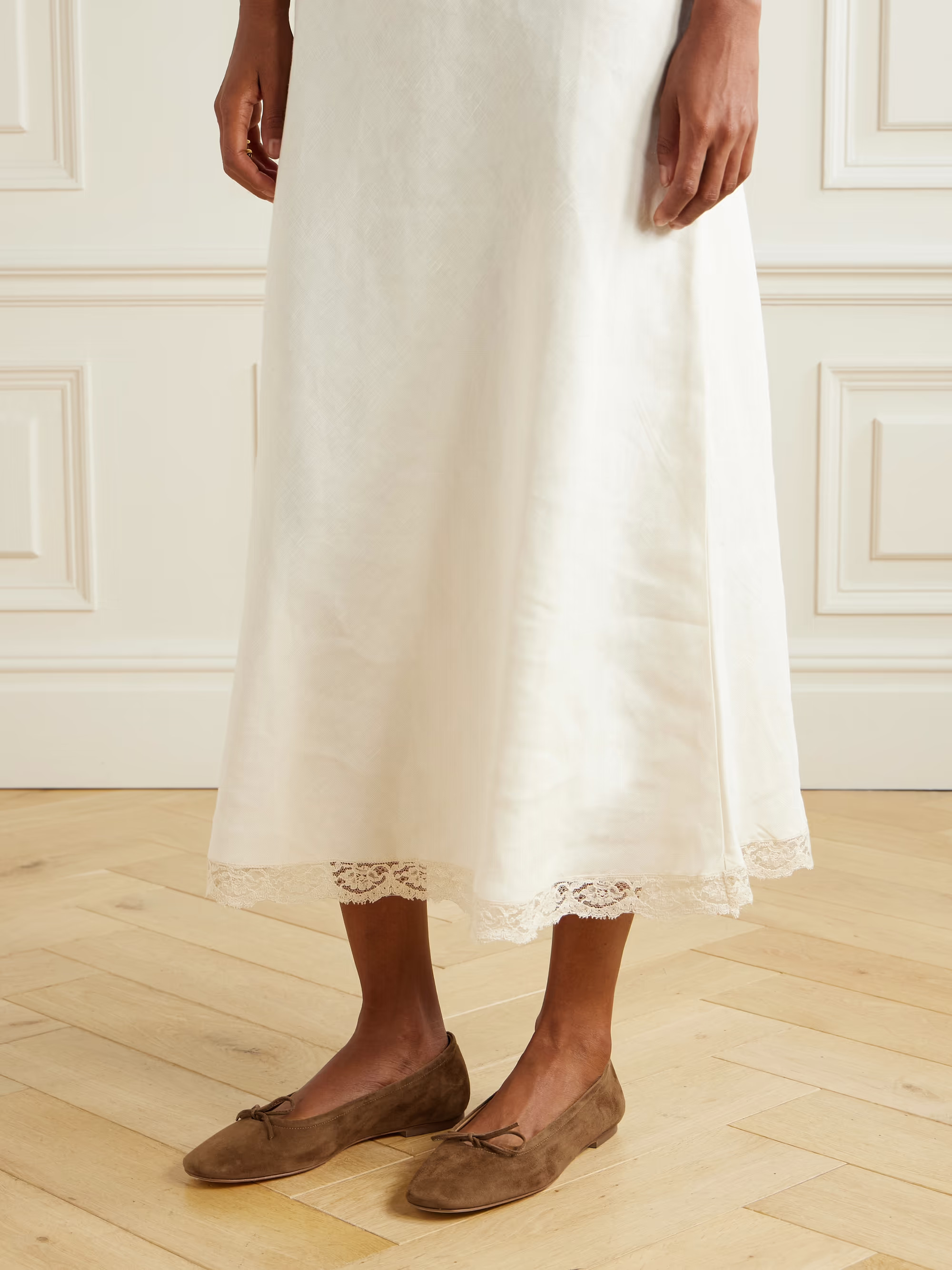 Delfina suede ballet flats | NET-A-PORTER (US)