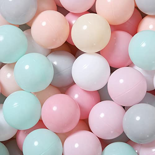 GOGOSO 100 Pit Balls Plastic Balls for Baby Toddlers GirlsToddlers for Playhouse, Baby Pool, Play Ball Fun Centers, for Babies, Kids, Toddlers 1-3, Phthalate Free BPA Free | Amazon (US)